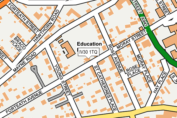 IV30 1TQ map - OS OpenMap – Local (Ordnance Survey)