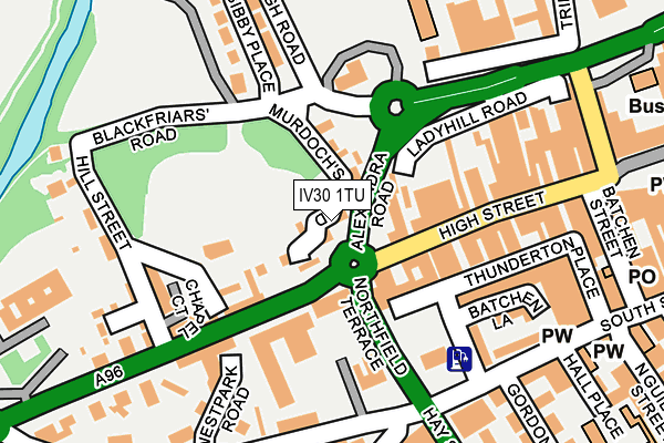 IV30 1TU map - OS OpenMap – Local (Ordnance Survey)