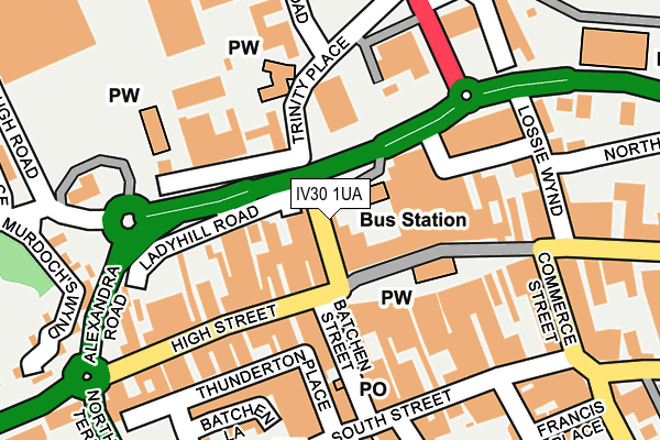 Map of LAICHMORAY HOTELS LIMITED at local scale