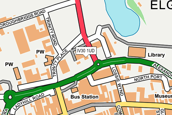 IV30 1UD map - OS OpenMap – Local (Ordnance Survey)