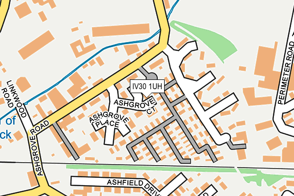 IV30 1UH map - OS OpenMap – Local (Ordnance Survey)