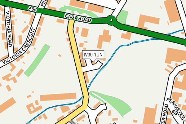 IV30 1UN map - OS OpenMap – Local (Ordnance Survey)