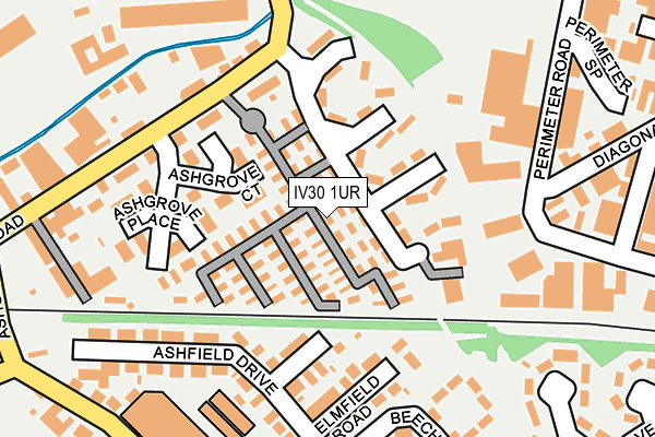 IV30 1UR map - OS OpenMap – Local (Ordnance Survey)