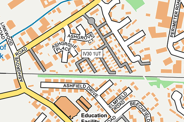 IV30 1UT map - OS OpenMap – Local (Ordnance Survey)