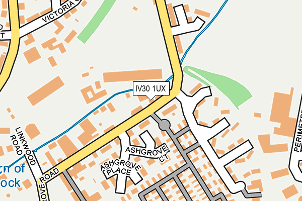 IV30 1UX map - OS OpenMap – Local (Ordnance Survey)