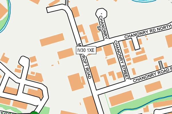 IV30 1XE map - OS OpenMap – Local (Ordnance Survey)