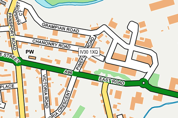 IV30 1XQ map - OS OpenMap – Local (Ordnance Survey)