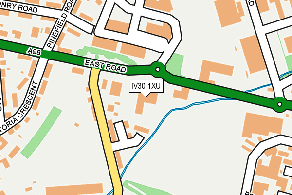 IV30 1XU map - OS OpenMap – Local (Ordnance Survey)