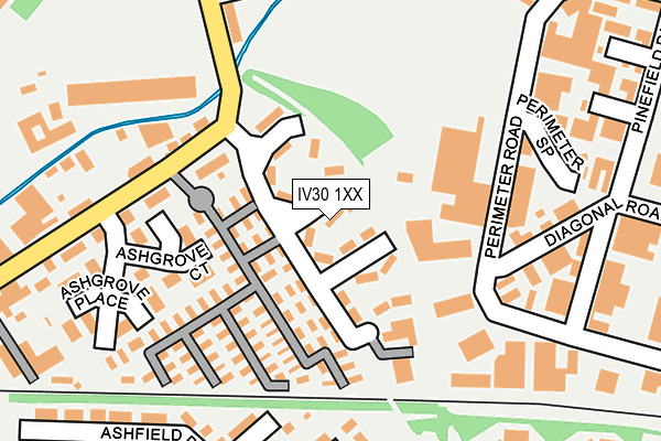 IV30 1XX map - OS OpenMap – Local (Ordnance Survey)
