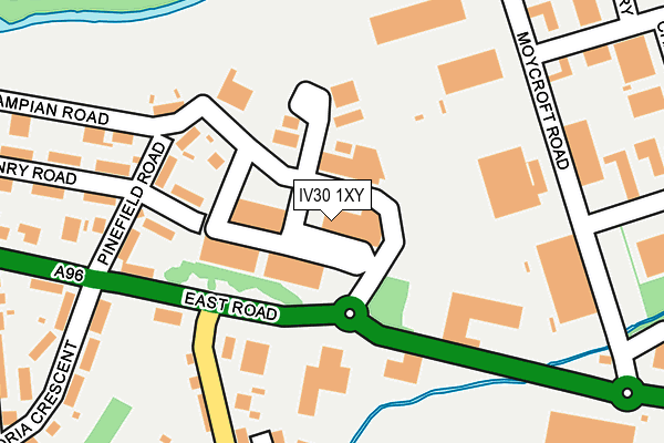 IV30 1XY map - OS OpenMap – Local (Ordnance Survey)