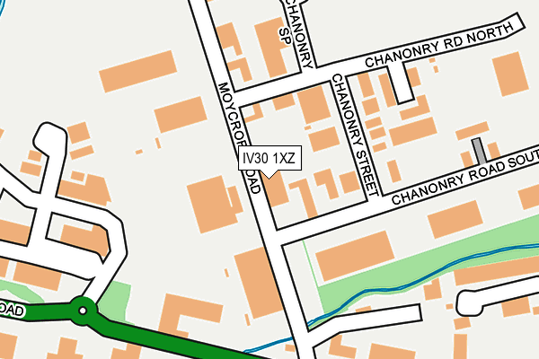 IV30 1XZ map - OS OpenMap – Local (Ordnance Survey)