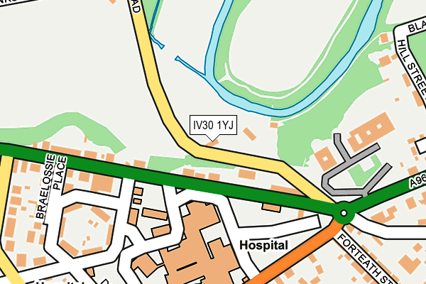 IV30 1YJ map - OS OpenMap – Local (Ordnance Survey)