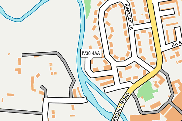 IV30 4AA map - OS OpenMap – Local (Ordnance Survey)
