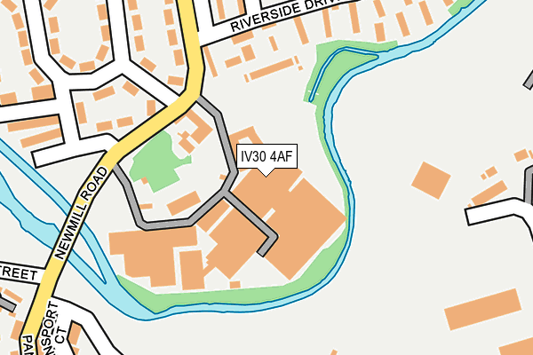 IV30 4AF map - OS OpenMap – Local (Ordnance Survey)