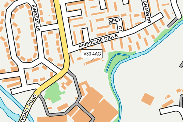 IV30 4AG map - OS OpenMap – Local (Ordnance Survey)