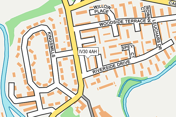 IV30 4AH map - OS OpenMap – Local (Ordnance Survey)