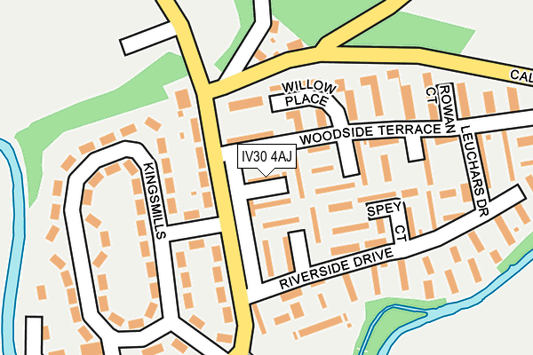 IV30 4AJ map - OS OpenMap – Local (Ordnance Survey)