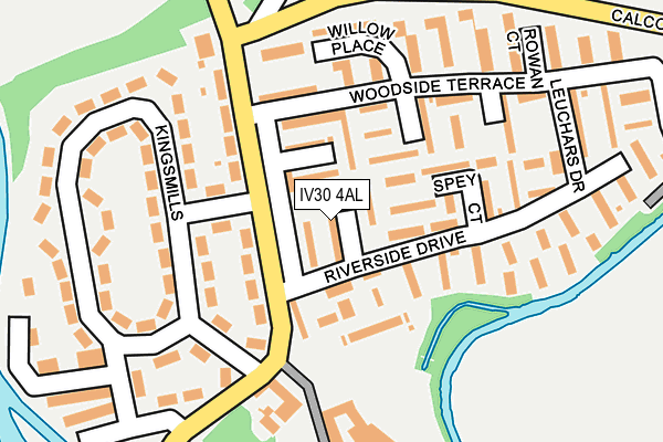 IV30 4AL map - OS OpenMap – Local (Ordnance Survey)