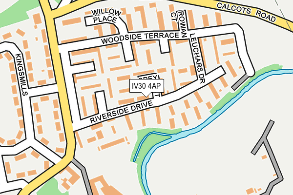 IV30 4AP map - OS OpenMap – Local (Ordnance Survey)