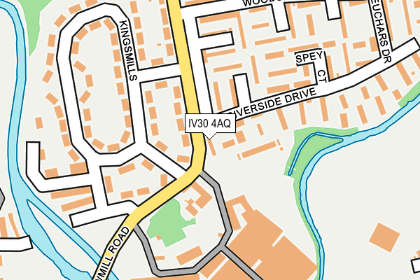IV30 4AQ map - OS OpenMap – Local (Ordnance Survey)