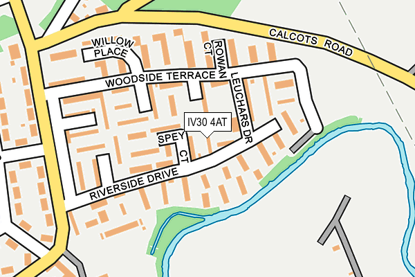 IV30 4AT map - OS OpenMap – Local (Ordnance Survey)