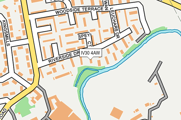 IV30 4AW map - OS OpenMap – Local (Ordnance Survey)