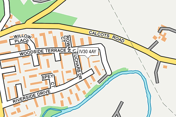 IV30 4AY map - OS OpenMap – Local (Ordnance Survey)