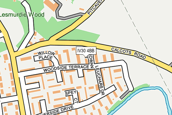 IV30 4BB map - OS OpenMap – Local (Ordnance Survey)