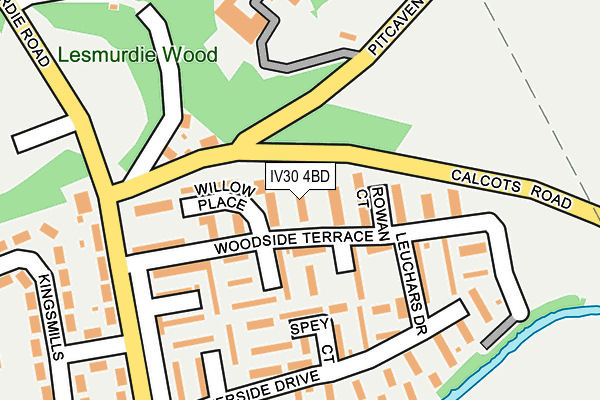 IV30 4BD map - OS OpenMap – Local (Ordnance Survey)