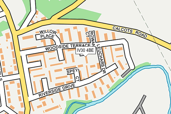 IV30 4BE map - OS OpenMap – Local (Ordnance Survey)