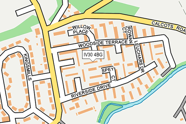 IV30 4BG map - OS OpenMap – Local (Ordnance Survey)