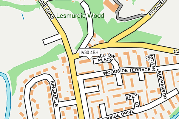 IV30 4BH map - OS OpenMap – Local (Ordnance Survey)