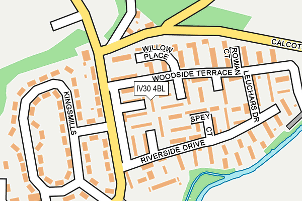 IV30 4BL map - OS OpenMap – Local (Ordnance Survey)