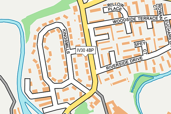 IV30 4BP map - OS OpenMap – Local (Ordnance Survey)