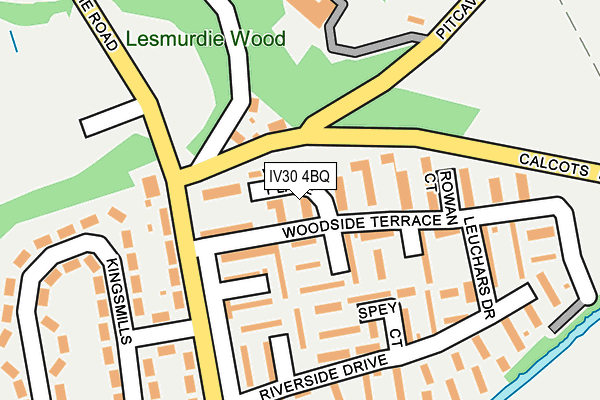 IV30 4BQ map - OS OpenMap – Local (Ordnance Survey)