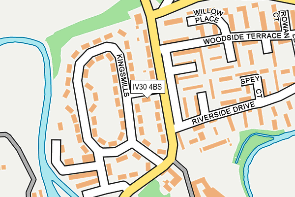 IV30 4BS map - OS OpenMap – Local (Ordnance Survey)