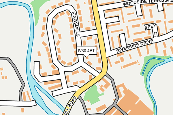 IV30 4BT map - OS OpenMap – Local (Ordnance Survey)