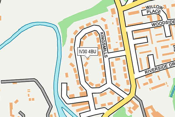 IV30 4BU map - OS OpenMap – Local (Ordnance Survey)