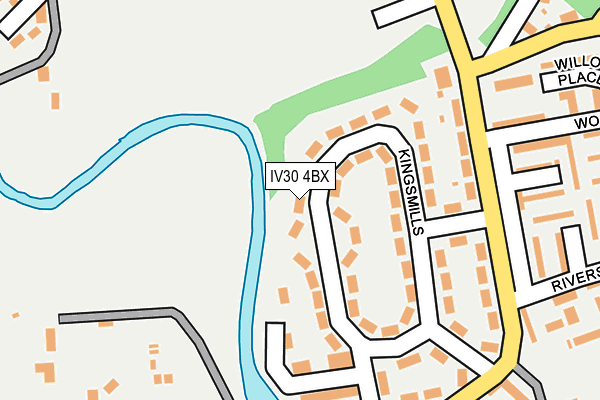 IV30 4BX map - OS OpenMap – Local (Ordnance Survey)
