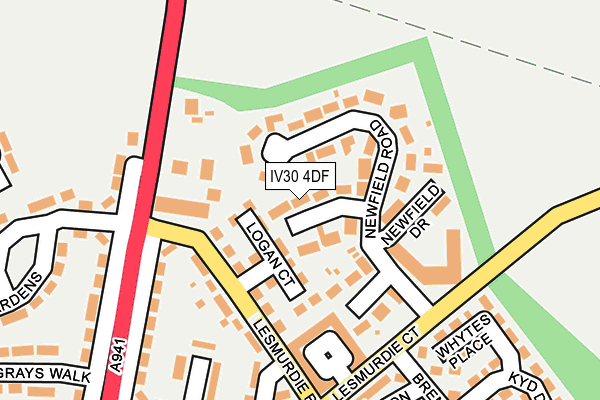 IV30 4DF map - OS OpenMap – Local (Ordnance Survey)