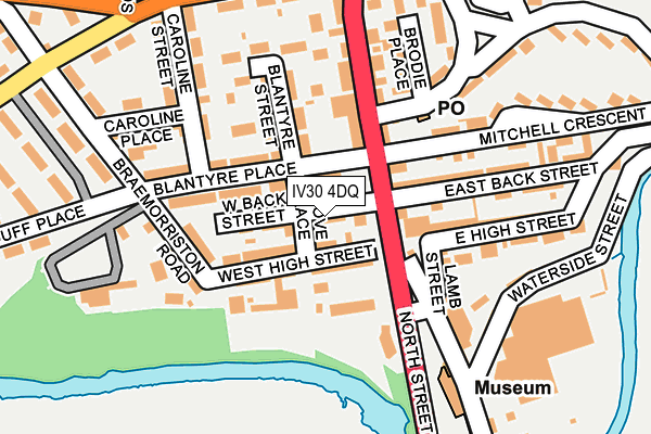 IV30 4DQ map - OS OpenMap – Local (Ordnance Survey)