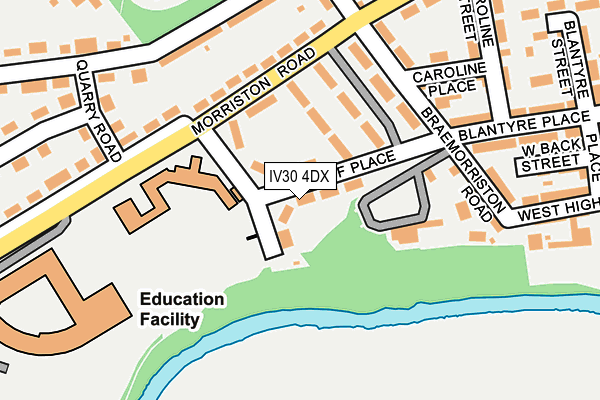 IV30 4DX map - OS OpenMap – Local (Ordnance Survey)