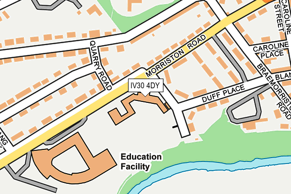 IV30 4DY map - OS OpenMap – Local (Ordnance Survey)