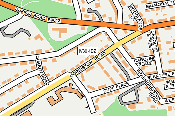 IV30 4DZ map - OS OpenMap – Local (Ordnance Survey)
