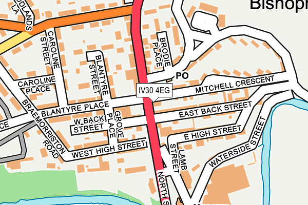 IV30 4EG map - OS OpenMap – Local (Ordnance Survey)