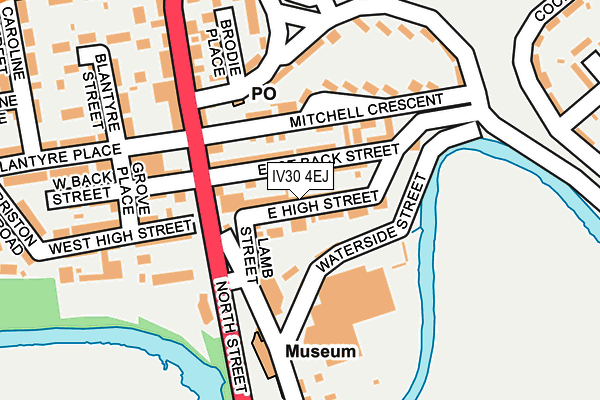 IV30 4EJ map - OS OpenMap – Local (Ordnance Survey)