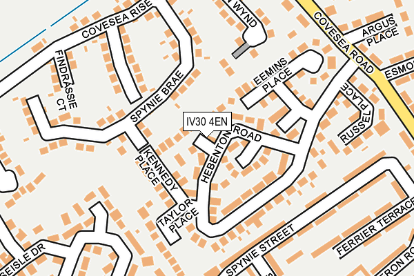 IV30 4EN map - OS OpenMap – Local (Ordnance Survey)