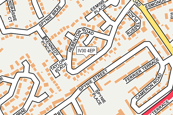 IV30 4EP map - OS OpenMap – Local (Ordnance Survey)