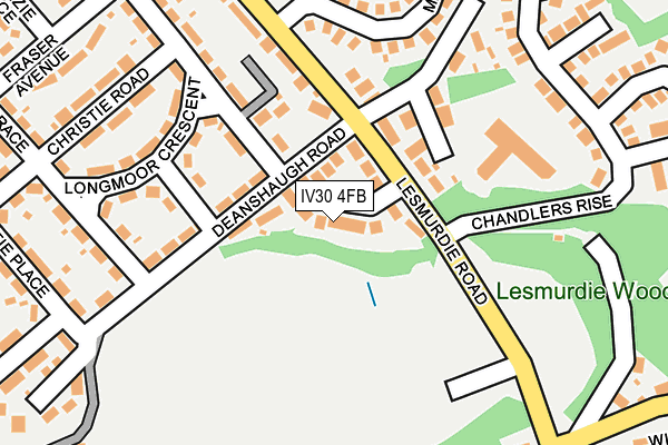 IV30 4FB map - OS OpenMap – Local (Ordnance Survey)