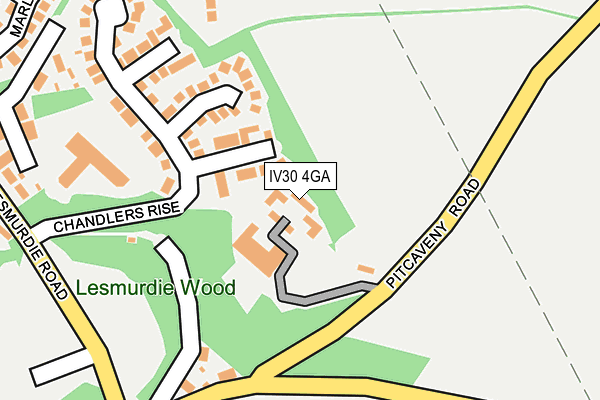 IV30 4GA map - OS OpenMap – Local (Ordnance Survey)